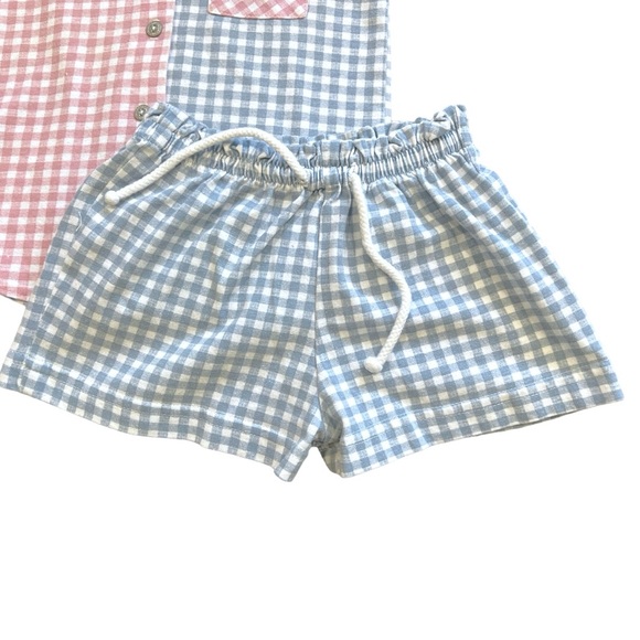 Vtg Girls 90's/y2k 2 piece Lil Byer Hooded button up Top & Shorts Set Size 2T - Picture 3 of 8